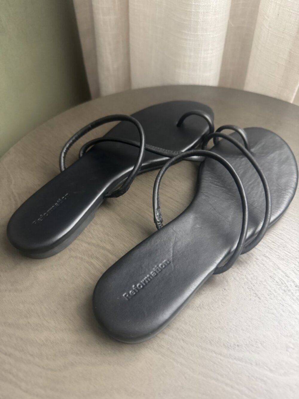 Reformation Ludo Toe Ring Strappy Flat Sandal - Picture 7 of 10